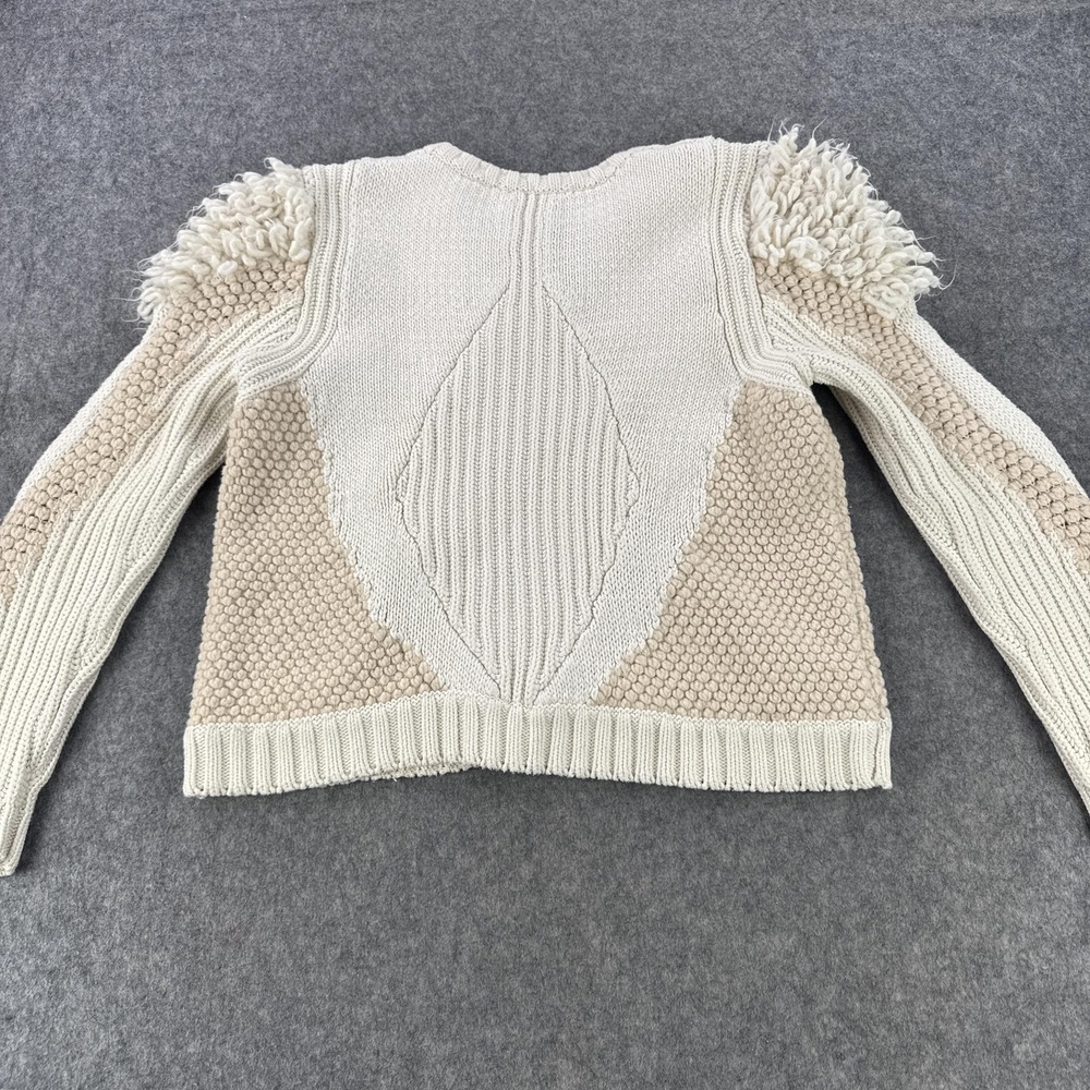 & Other Stories Sweater Womens Large Cream Beige Chunky Cable Knit Wool Blend - Picture 6 of 10